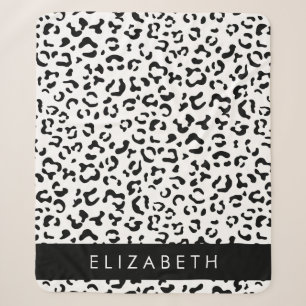 Leopardrucke, Spots, Schwarzweiß, Ihr Name Sherpadecke