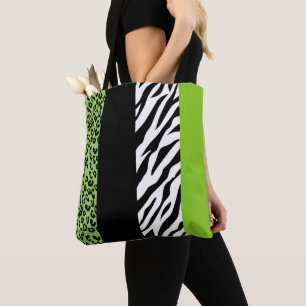 Leopardrucke, Zebra Print, Tierdruck, grün