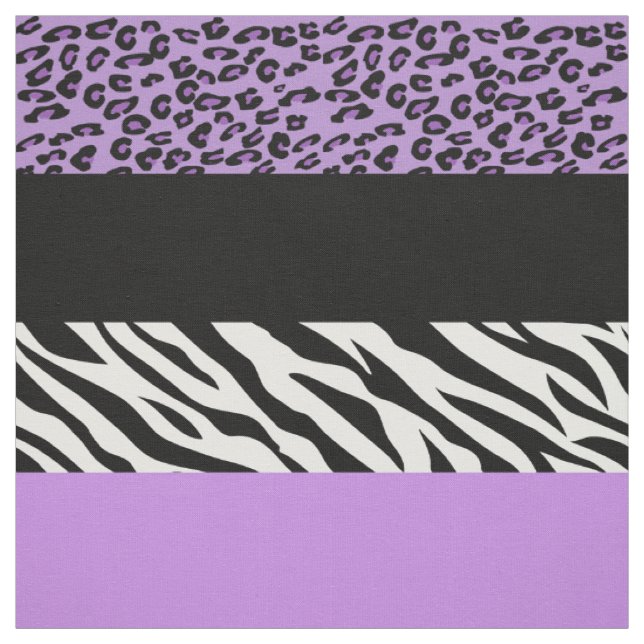 Leopardrucke, Zebra Print, Tierdruck, Lila Stoff (Muster)
