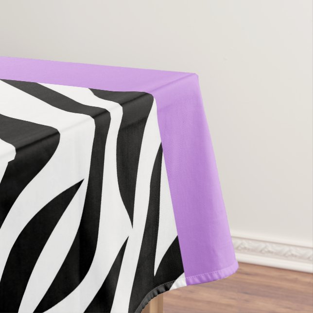 Leopardrucke, Zebra Print, Tierdruck, Lila Tischdecke (Beispiel)