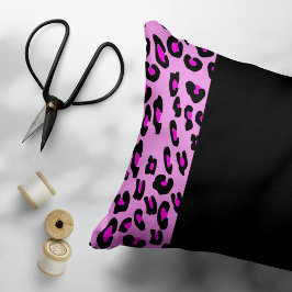 Leopardrucke, Zebra Print, Tierdruck, Rosa Kissenbezug