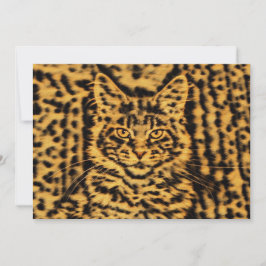 Leopardrucktiger Katzenleoparden Geburtstag oder s
