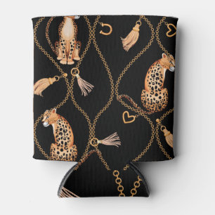 Leopards Golden Chains Modedesign Dosenkühler