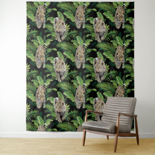Leopards Mustertapestes Wandteppich