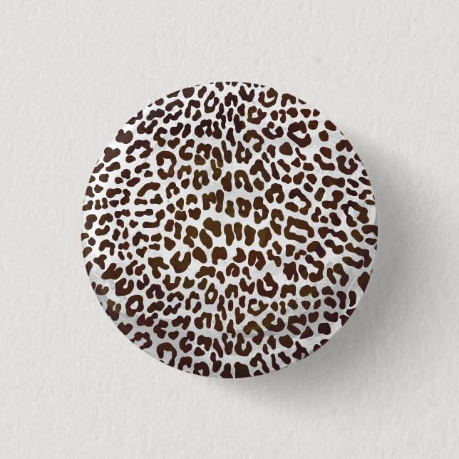 Leopardschokolade Button (Vorderseite)