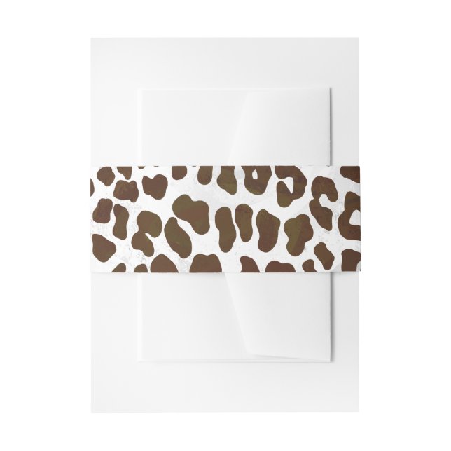 Leopardschokolade Einladungsbanderole (Vorderseite Beispiel)