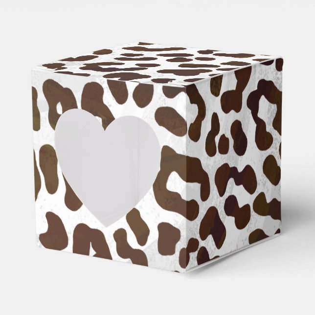 Leopardschokolade Geschenkschachtel (Vorderseite)
