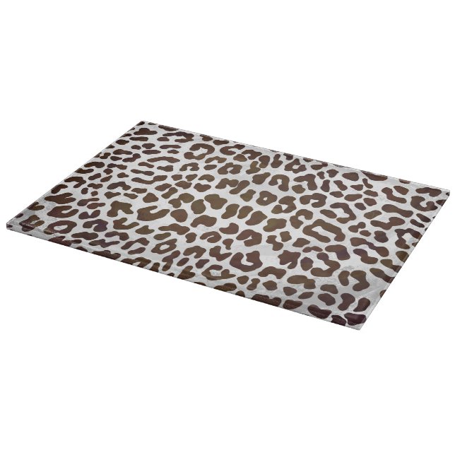 Leopardschokolade Schneidebrett (Ecke)