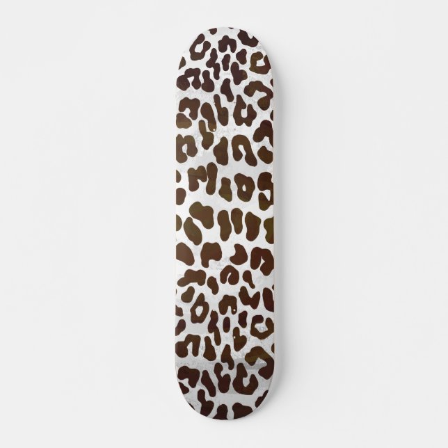 Leopardschokolade Skateboard (Vorne)