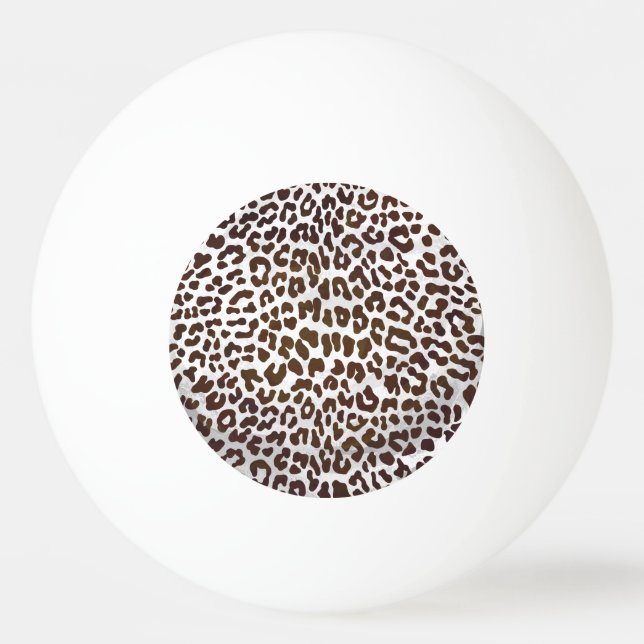 Leopardschokolade Tischtennisball (Vorderseite)