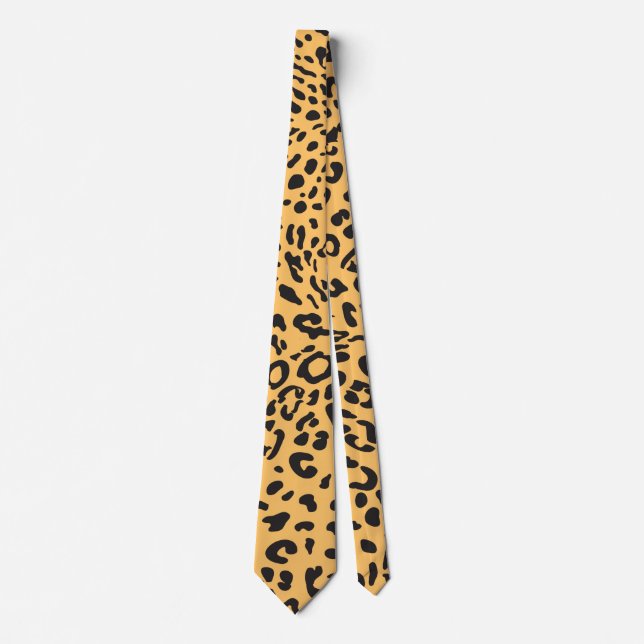 Leopardtextur Krawatte (Vorderseite)