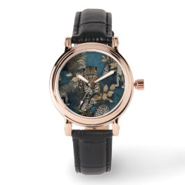 Leopaüberwachung Armbanduhr