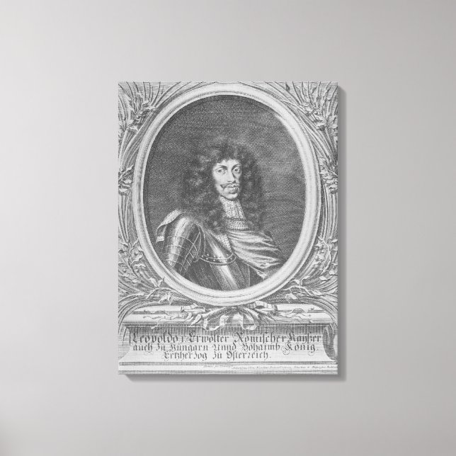 Leopold I., Heiliger Römischer Kaiser Leinwanddruck (Vorderseite)