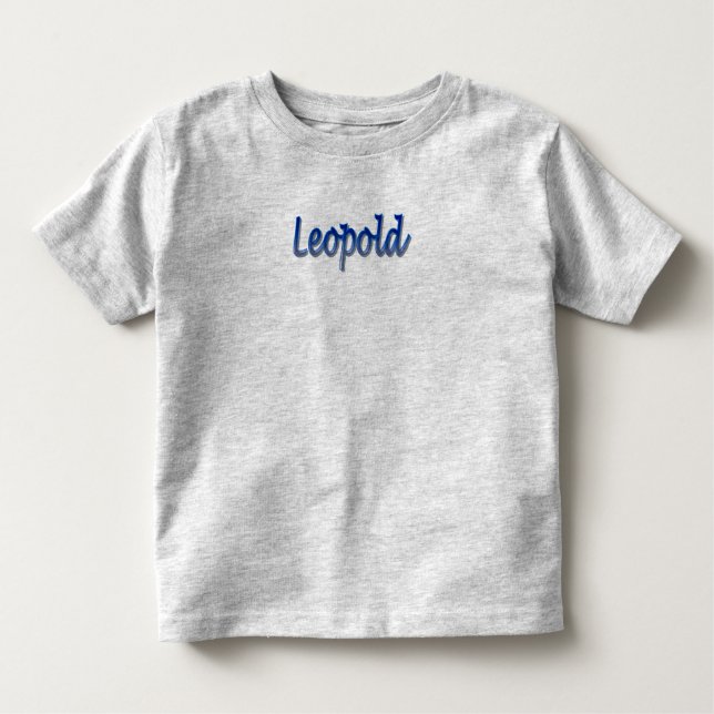Leopold Kleinkind-Geldstrafe-Jersey-T - Shirt (Vorderseite)