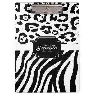 Lepard Print / Zebra Print Klemmbrett