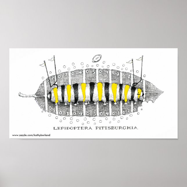 Lepidoptera Pittsburghia-Zazzle, www.zazzle.com... Poster (Vorne)