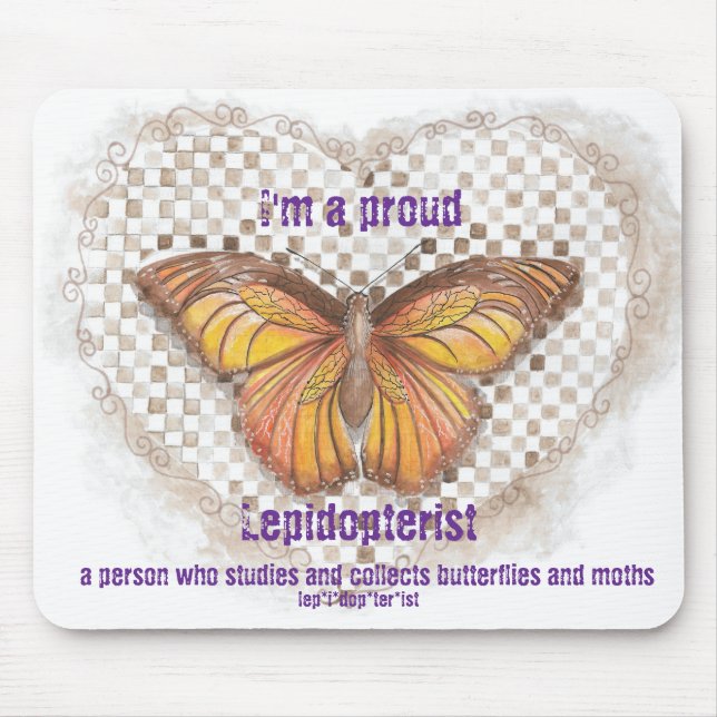 Lepidopterologe Mousepad (Vorne)