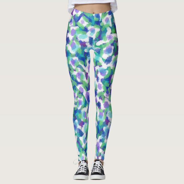 LEPOARD FARBpunkte Leggings (Vorderseite)