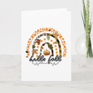 Lepord Hello Fall Karte