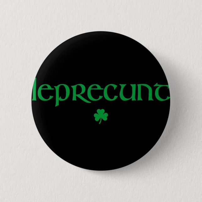 Lepre St. Patricks Day Damen Lepre Irish Shamrock  Button (Vorderseite)