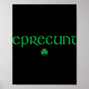 Lepre St. Patricks Day Damen Lepre Irish Shamrock  Poster