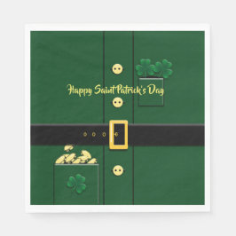 Leprechaun Anzug St Patricks Day Party P Napkin Serviette