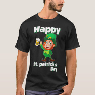 Leprechaun Beer Drink Happy St. Patricks Day T-Shirt