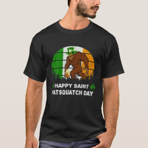 Leprechaun Bigfoot Frohen Sankt Patsquatch Tag Pat T-Shirt