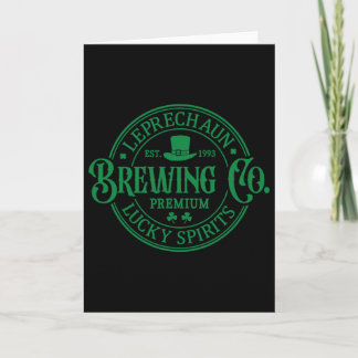 Leprechaun Brewing Co St. Patrick's Day Celebratio Karte