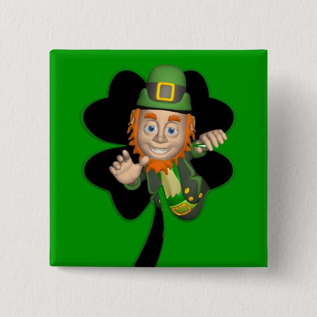 Leprechaun Button (Vorderseite)