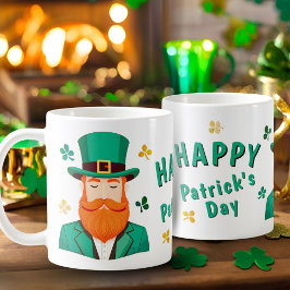 Leprechaun Clover Kleeblatt Patricks Day Kaffeetasse