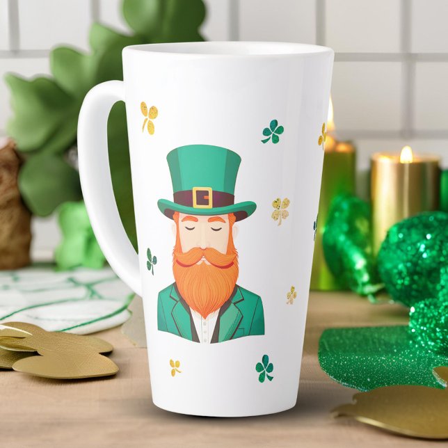 Leprechaun Clover Kleeblatt Patricks Day Milchtasse (Von Creator hochgeladen)