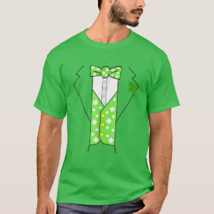 Leprechaun Costume Irish Tuxedo Funny Kids St Patr T-Shirt