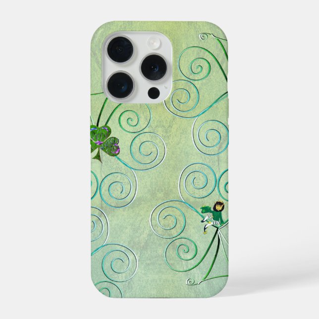 Leprechaun Damen  iPhone Hülle (Rückseite)