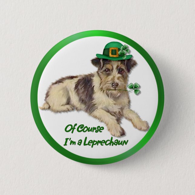 Leprechaun Dog Button (Vorderseite)