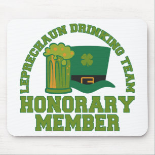 Leprechaun Drink Team Mousepad