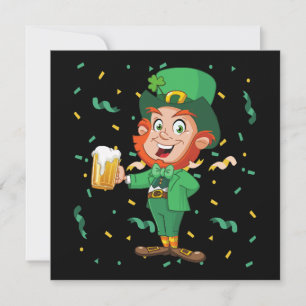 Leprechaun Drinking Beer St. Patrick's Day