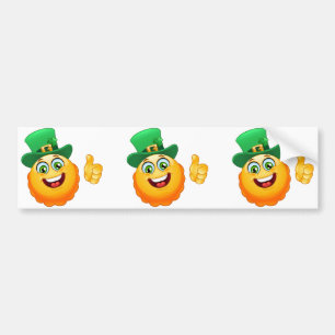 leprechaun emoji autoaufkleber