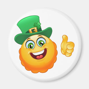 leprechaun emoji magnet