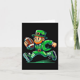 Leprechaun Football St Patricks Day Player Boys Me Karte