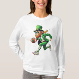 Leprechaun Football St Patrick's Day Sports Liebe T-Shirt
