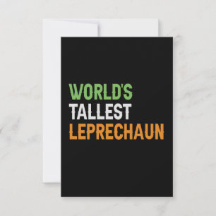 Leprechaun Funny Irish St Patrick Dankeskarte