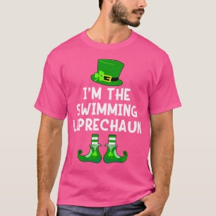 Leprechaun Funny St Patrick's Day Swim T-Shirt