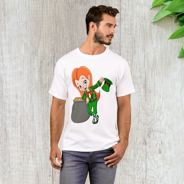 Leprechaun Girl Mens T - Shirt (Von Creator hochgeladen)