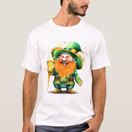 Leprechaun gnome glücklich Gold lustige Patrick's  T-Shirt