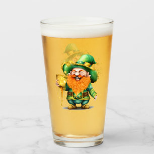 Leprechaun gnome St. Patrick's Day Glas