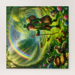 Leprechaun-Goldtopf-Verfolgungsjagd St. Patrick's  Puzzle