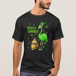 Leprechaun Hat Irish Flamingo St Patrick's Day T-Shirt