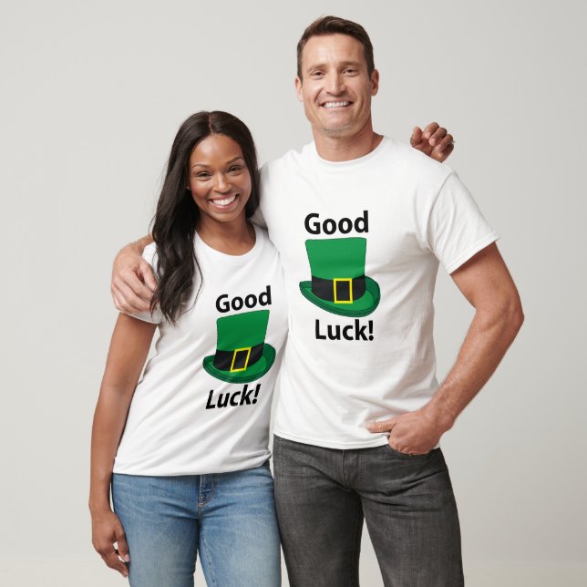 Leprechaun Hat Viel Glück St Patricks Day T-Shirt (Unisex)
