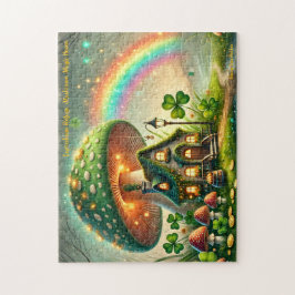 Leprechaun-Häuschen-Puzzle, Irische Legende Folklo Puzzle